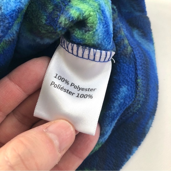 Hanna Andersson Blue Camo Half Zip Sweater Size 5/6 - Picture 6 of 7